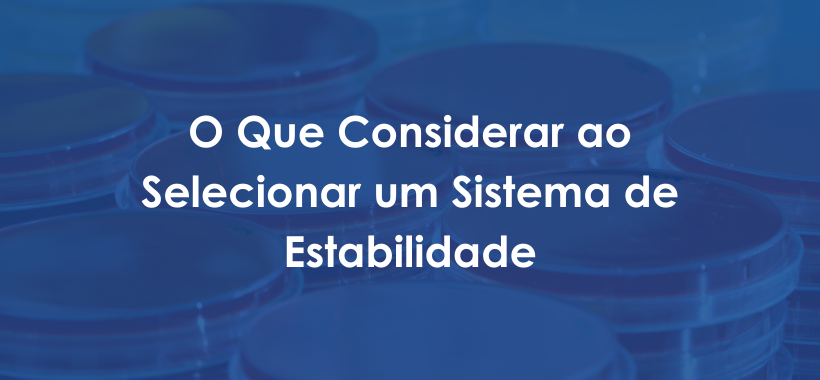 O Que Considerar ao Selecionar um Sistema de Estabilidade