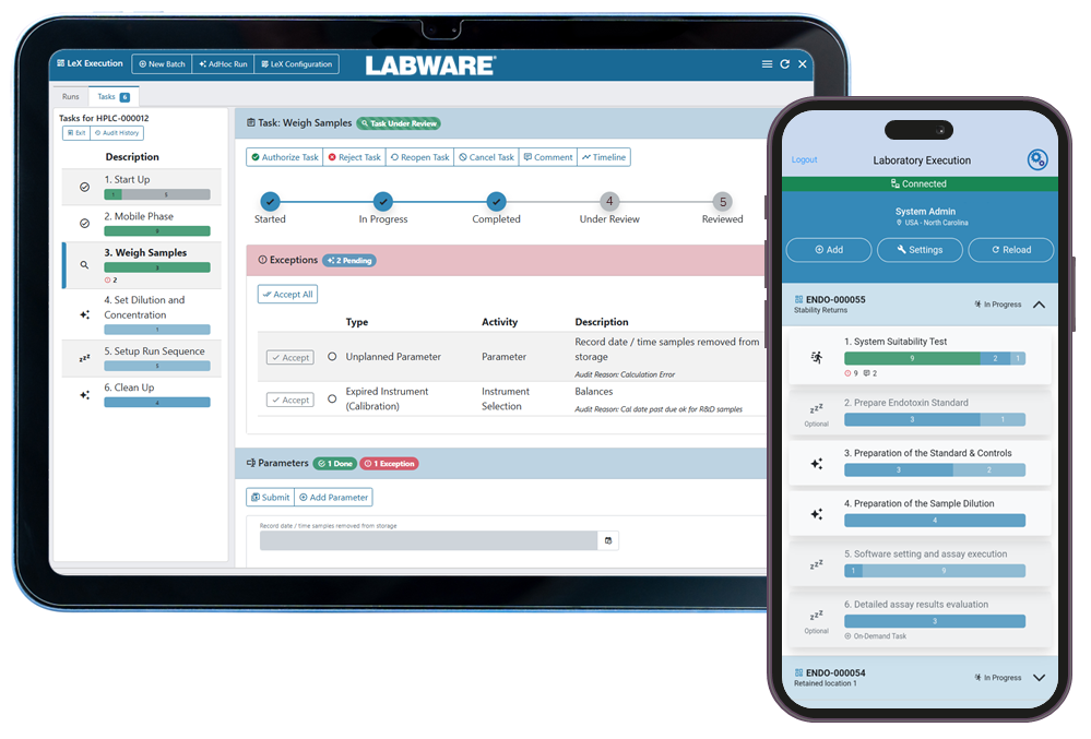 LabWare LeX Tablet & Mobile