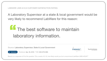 LabWare LIMS Forensics Testimonial 2