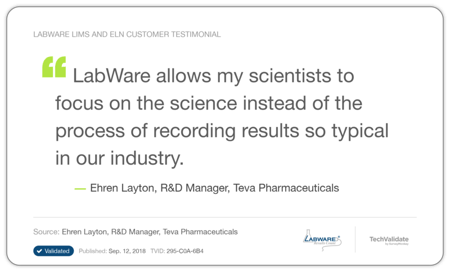 Pharmaceutical LabWare Testimonial 3