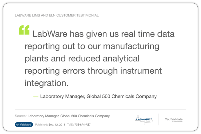 Cloud LIMS Testimonial 3