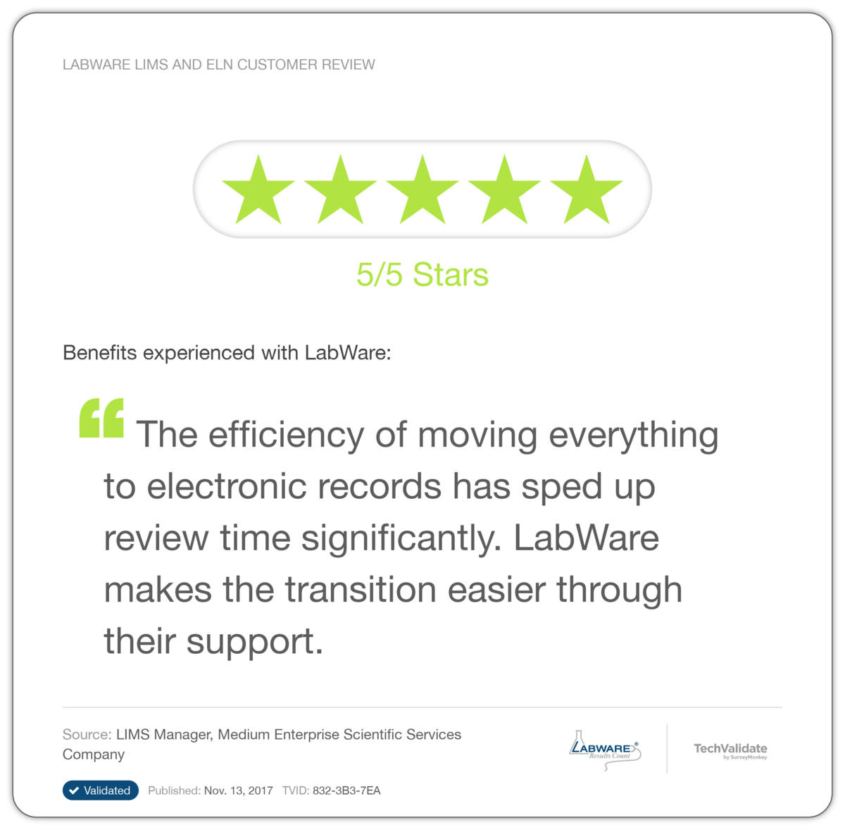 LabWare Implementation Testimonial 3