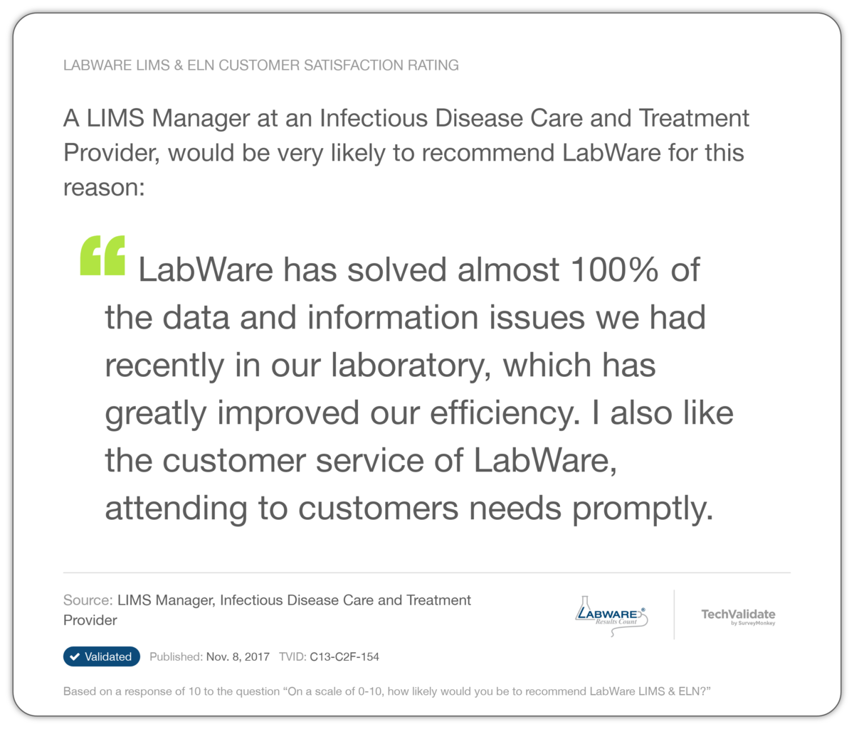 LabWare Implementation Testimonial 4