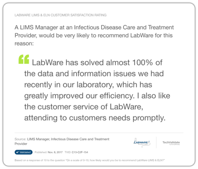 LabWare Implementation Testimonial 4