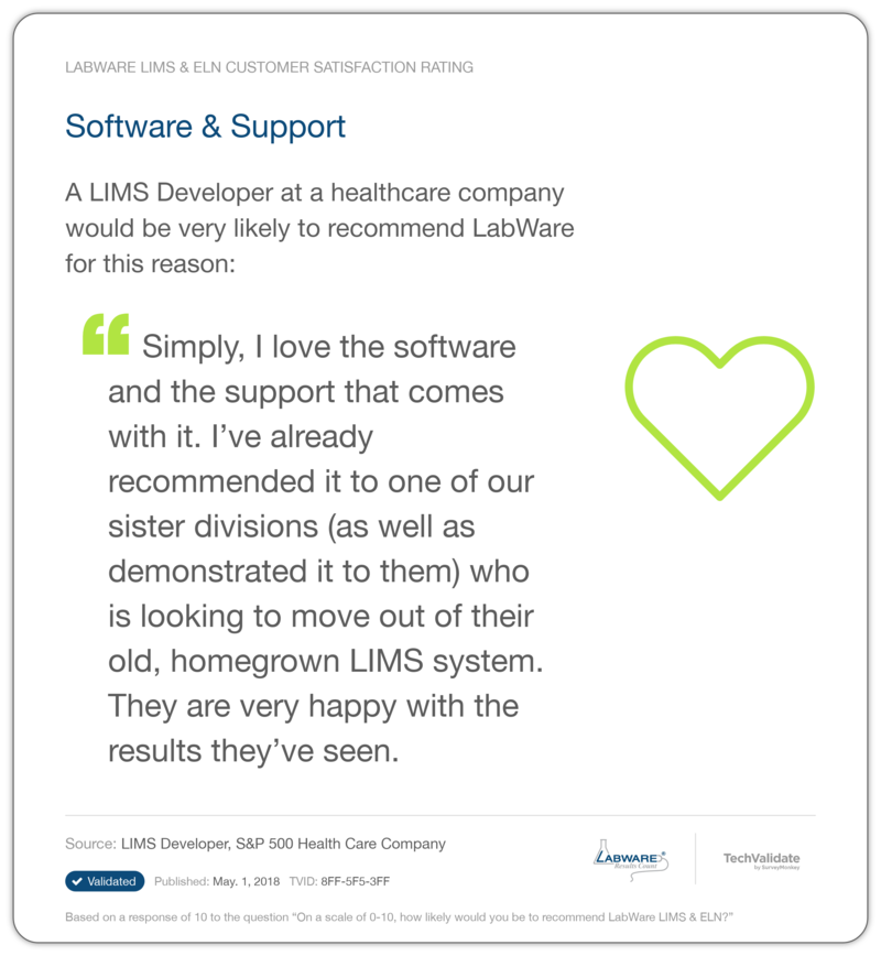 LabWare Support Services Testimonial