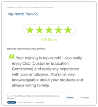 LabWare Customer Training Schedule